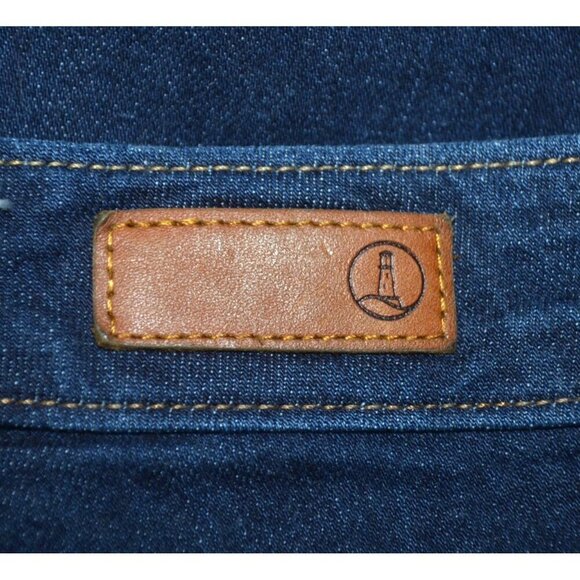 Lands' End Ladies Plus 20W Blue Jeans Fit 2 Boot Leg Stretch Denim Casual - Picture 6 of 10